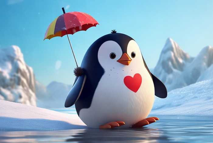 儿童故事企鹅的样子；看看企鹅的样子