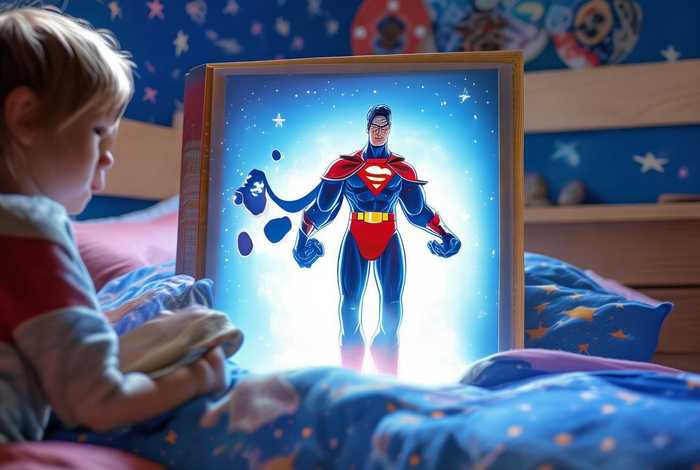 儿童故事睡前超人；超人故事睡前故事