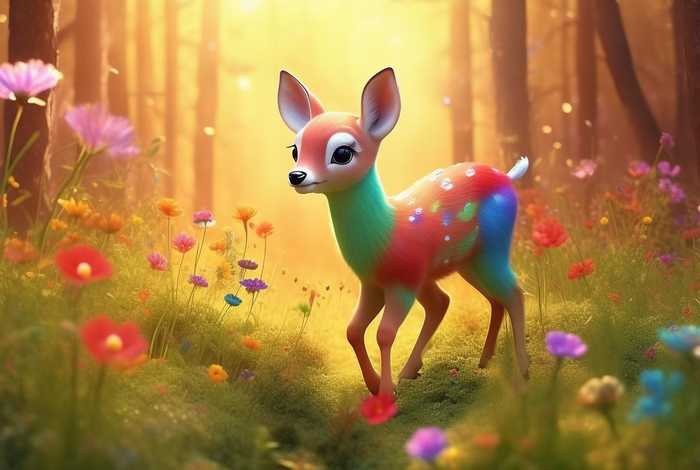 儿童故事七彩小鹿，七彩小鹿的故事