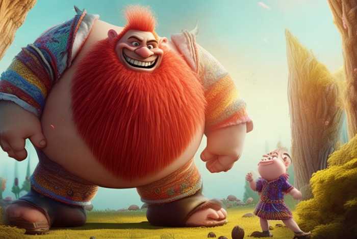 儿童故事愚蠢的巨人、愚蠢的人的故事 儿童故事愚蠢的巨人、愚蠢的人的故事