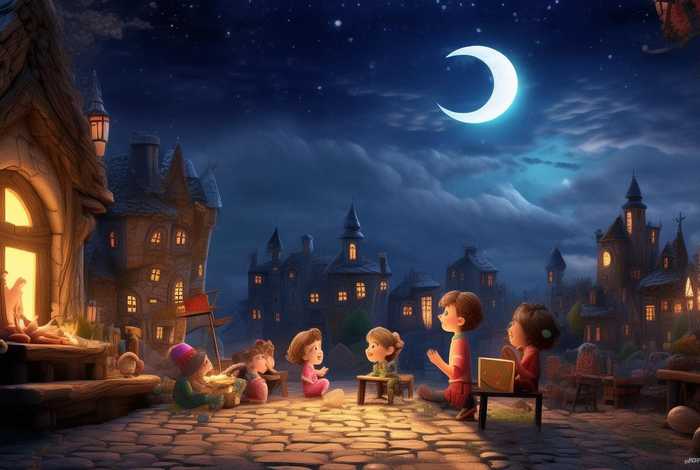 儿童故事半个月亮；半个月亮故事读后感