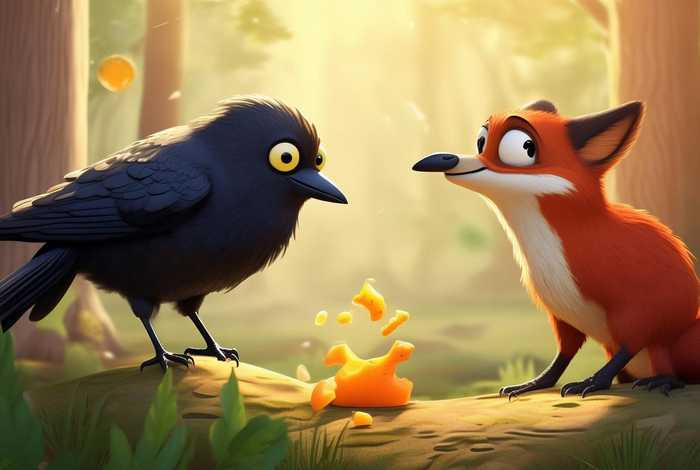 儿童故事乌鸦和狐狸的故事 乌鸦和狐狸的幼儿故事