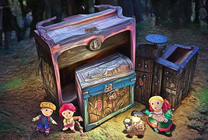 儿童故事三个盒子，三个小盒子的冒险故事