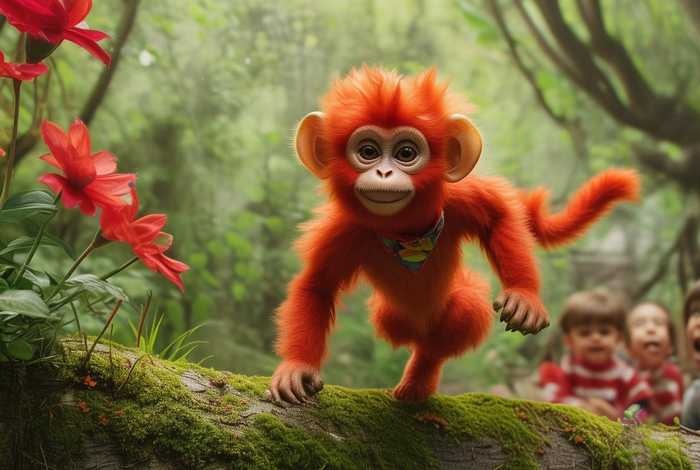 儿童红猴子故事；幼儿故事红猴子的故事
