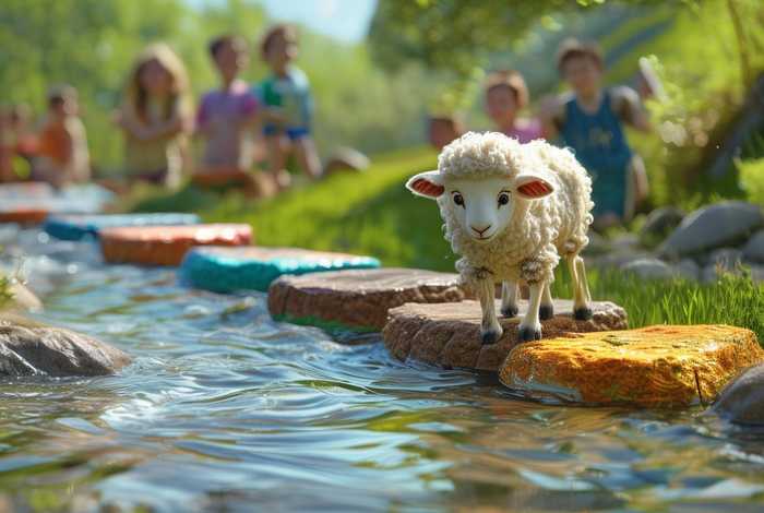 儿童故事小羊过河全文、小羊过河故事文字版