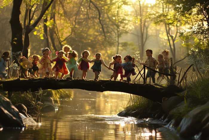 儿童故事童话故事独木桥的传说 - 独木桥的传说儿童故事