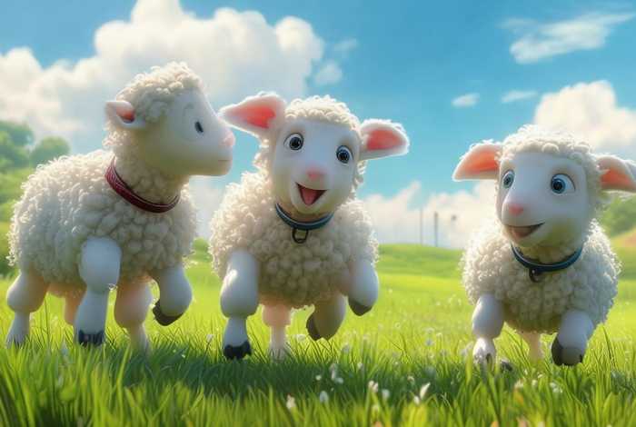 儿童故事三只小羊羔 儿歌三只小羊的故事视频