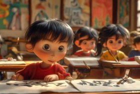 儿童书法故事；少儿书法故事