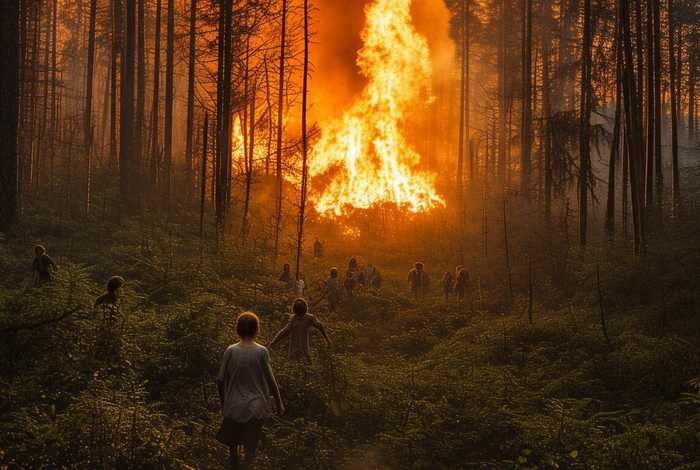 儿童故事森林大火、森林大火的幼儿故事