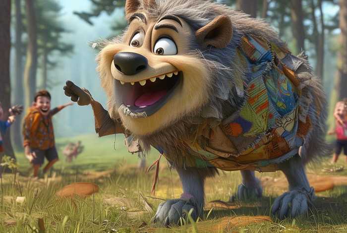 儿童故事一只大笨狼（幼儿故事一只笨狼）