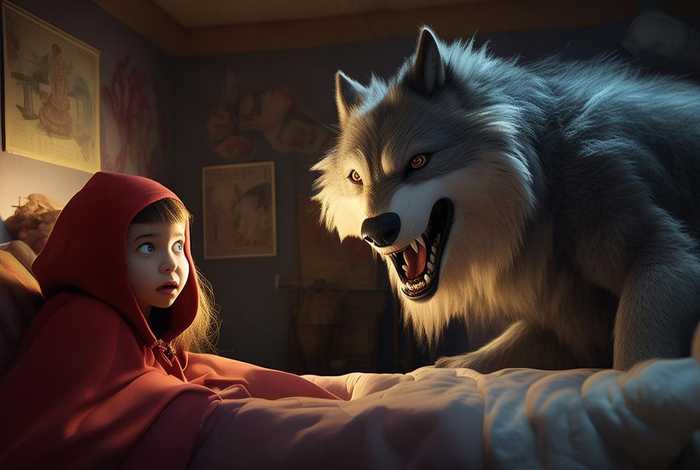儿童睡前故事小红帽和狼的故事（睡前故事小红帽和大灰狼的故事）