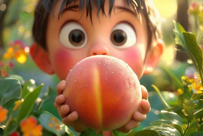 儿童故事甜甜的桃子（甜甜的桃子绘本故事）