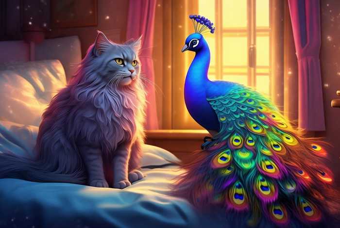 儿童睡前故事在线听会变色的孔雀、睡前故事会变颜色的小猫 儿童睡前故事在线听会变色的孔雀、睡前故事会变颜色的小猫