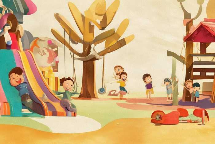 儿童画场景故事 幼儿故事场景画