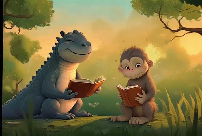 儿童睡前故事鳄鱼和猴子 - 睡前小故事猴子和鳄鱼