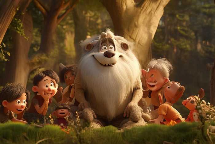 儿童版老狼的故事；一直老狼的故事