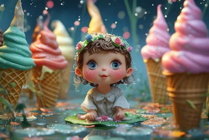 儿童睡前故事冰淇淋的故事 - 冰淇淋的幼儿故事