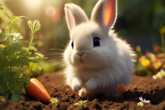 儿童睡前故事小兔子拔萝卜 - 儿童睡前经典故事小兔子种萝卜