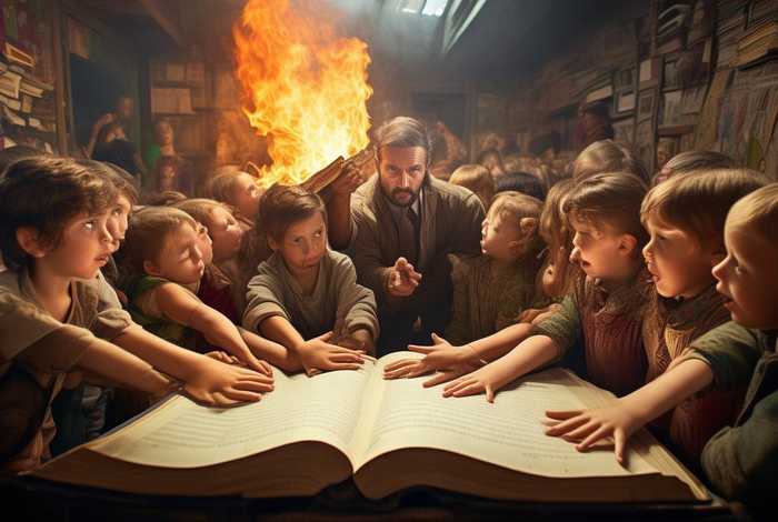 儿童图文成语小故事焚书坑儒，成语故事焚书坑儒视频