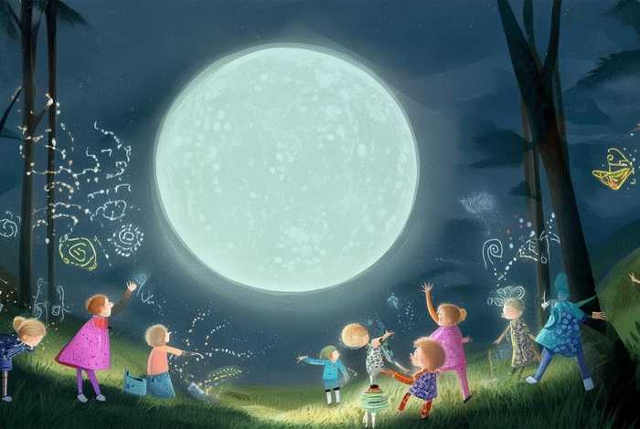 儿童故事月亮的秘密、《月亮的秘密》绘本故事