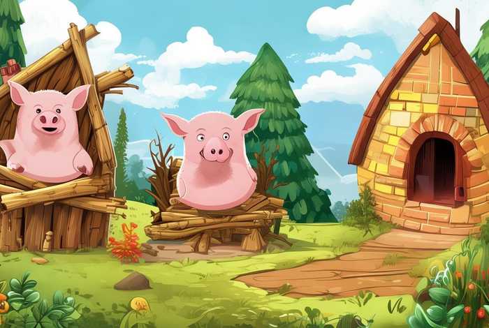 100个趣味儿童故事三只小猪，少儿故事三只小猪