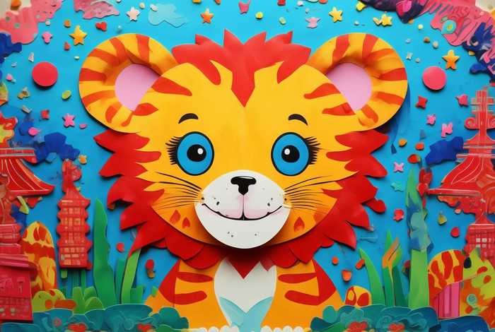 儿童虎年手工画（儿童虎年手工画教程）