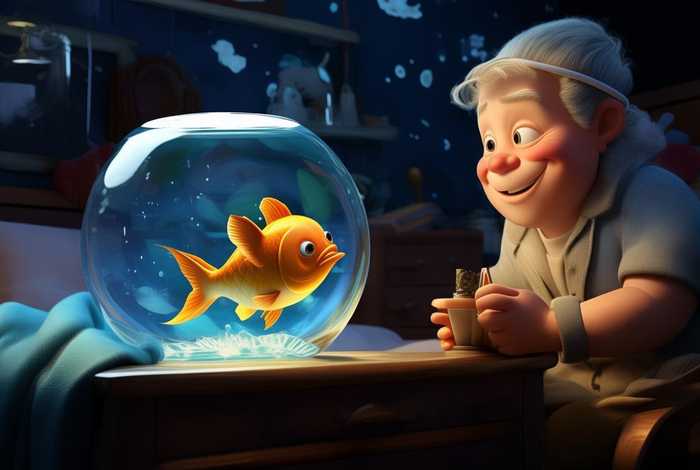 儿童睡前故事小鱼和渔夫 睡前小故事渔夫和金鱼