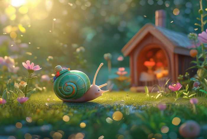 儿童睡前故事蜗牛搬家、幼儿故事蜗牛搬家