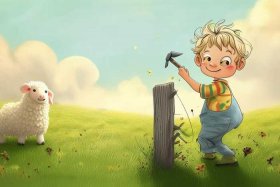 儿童亡羊补牢怎么画（亡羊补牢 怎么画）