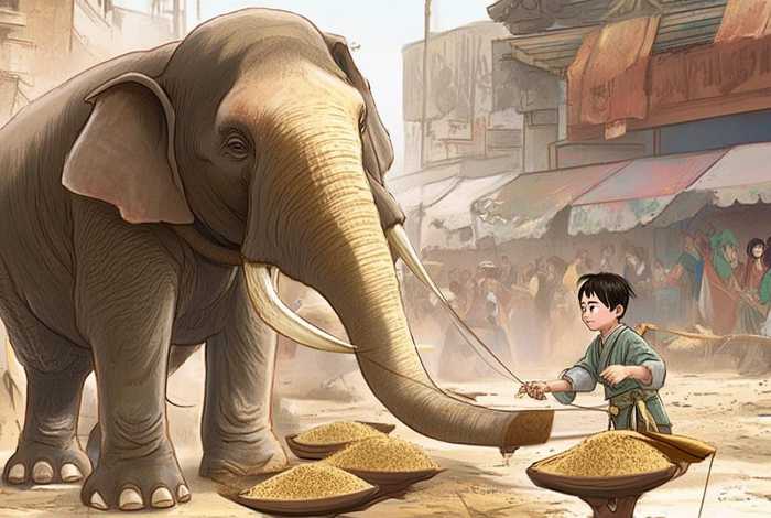 儿童故事《曹冲称象》；绘本故事《曹冲称象》