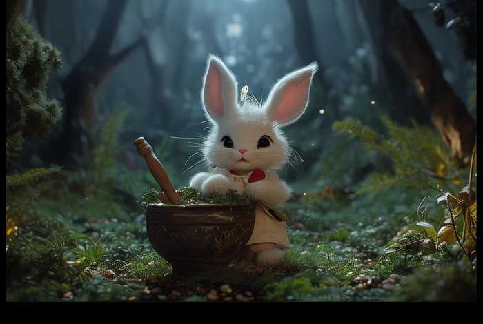 儿童故事玉兔捣药 幼儿故事玉兔捣药 儿童故事玉兔捣药 幼儿故事玉兔捣药