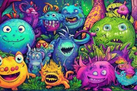 儿童怪兽大全（儿童怪兽图片大全大图）