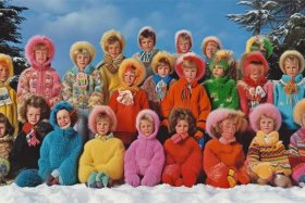 80年代儿童毛绒绒冬装图片，80年代儿童毛绒绒冬装图片大全