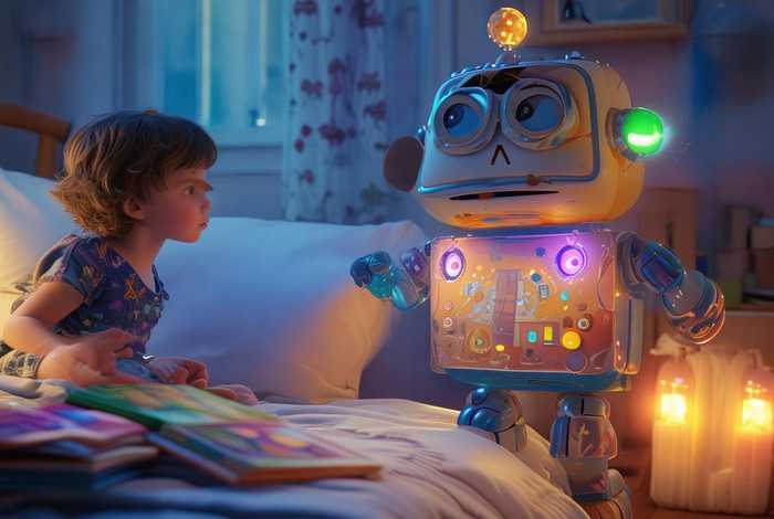 儿童睡前童话故事机器人大战 - 机器人儿童睡前童话故事