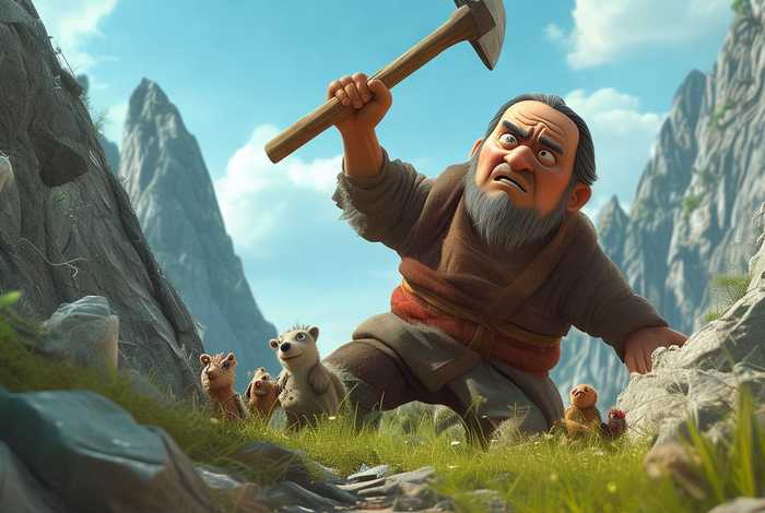 儿童成语故事寓言故事愚公移山 动画版成语故事→愚公移山 儿童成语故事寓言故事愚公移山 动画版成语故事→愚公移山