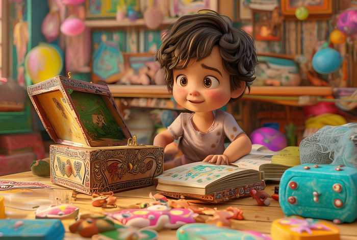 儿童故事盒子背景 - 幼儿故事盒子绘本故事