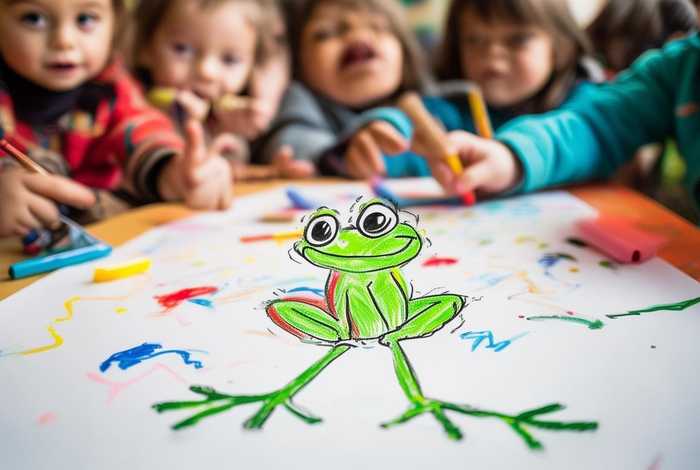 儿童画青蛙怎么画 - 怎么画青蛙简笔画幼儿园美术课 儿童画青蛙怎么画 - 怎么画青蛙简笔画幼儿园美术课