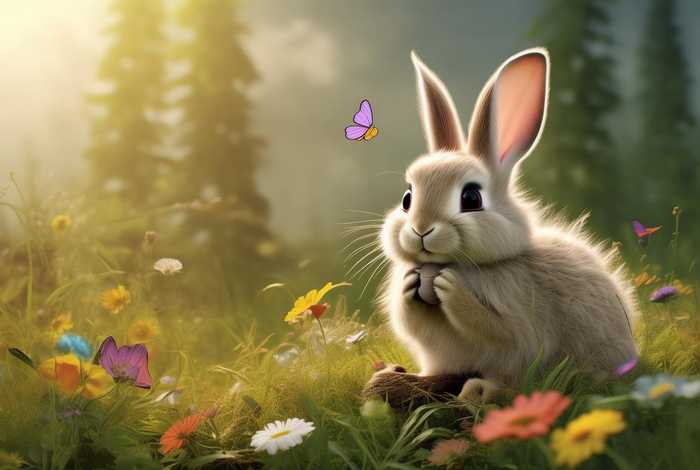 儿童启蒙故事简短聪明的小白兔 - 幼儿故事大全聪明的小白兔