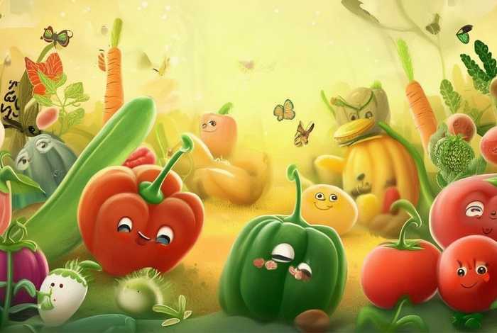 儿童故事魔法蔬菜，蔬菜故事绘本