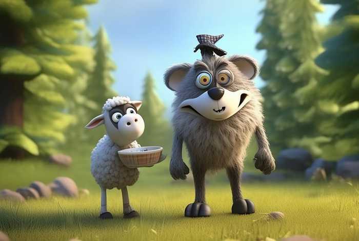 儿童故事狼和小羊故事的改编；改编狼和小羊的故事500字