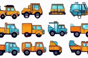 儿童工程车简笔画图片大全可打印，儿童工程车简笔画图片大全可打印版