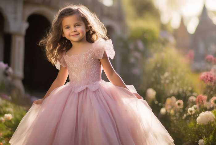 儿童粉色公主裙 儿童粉色公主裙图片
