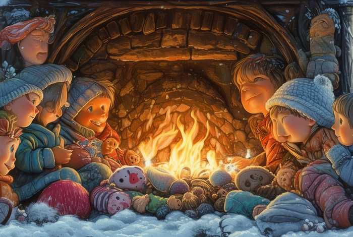 儿童故事一点也不冷；一点也不冷故事图片