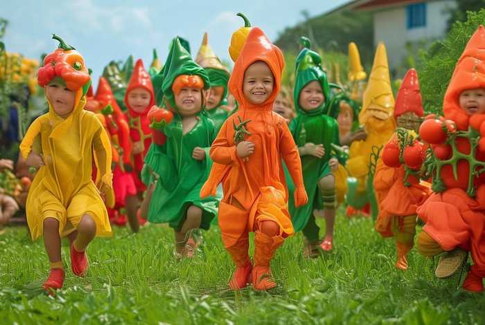 儿童蔬菜服装（儿童蔬菜服装图片）