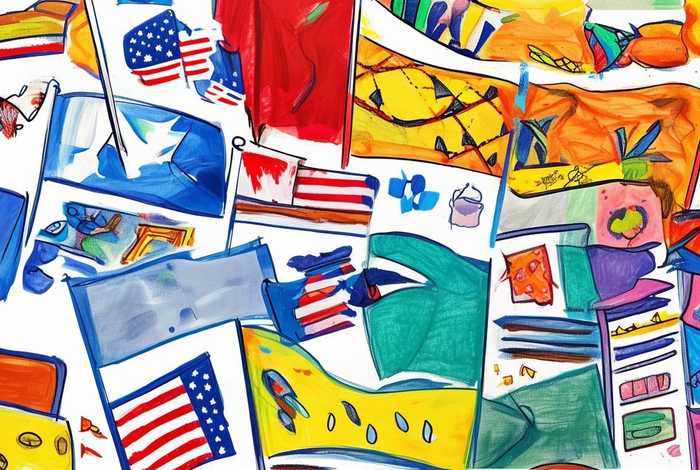 儿童彩旗图片大全 - 儿童彩旗图片大全简笔画