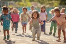 儿童场景画 儿童场景画简单