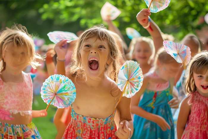 儿童小扇子、儿童小扇子舞