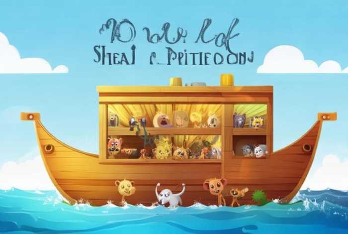 儿童版诺亚方舟故事书 诺亚方舟绘本故事 儿童版诺亚方舟故事书 诺亚方舟绘本故事