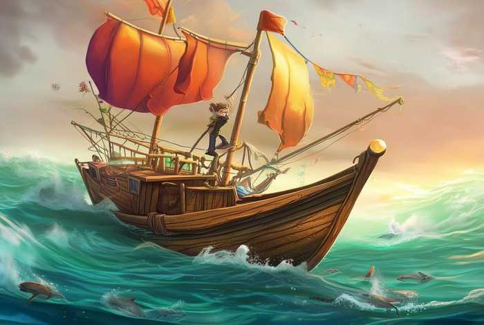 儿童故事小船长的海上冒险记、小船历险记故事 儿童故事小船长的海上冒险记、小船历险记故事