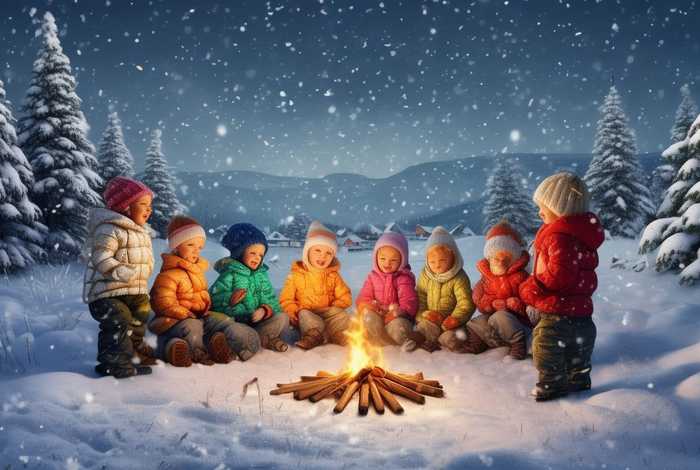 儿童歌曲冬天的故事，冬天的故事 歌曲